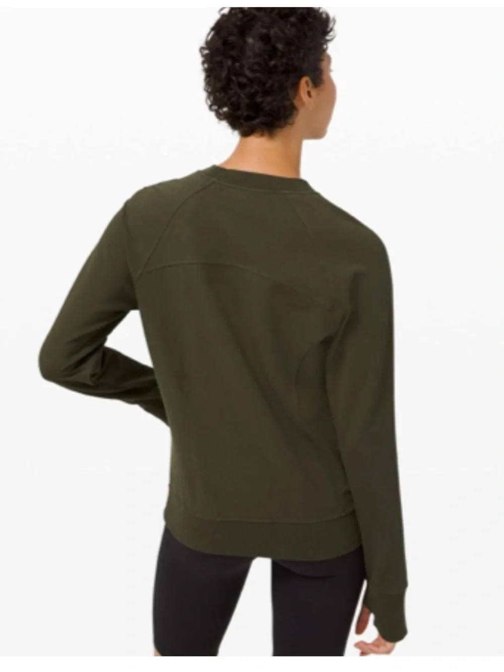 lululemon Scuba Crew Sweatshirt size 6 Olive